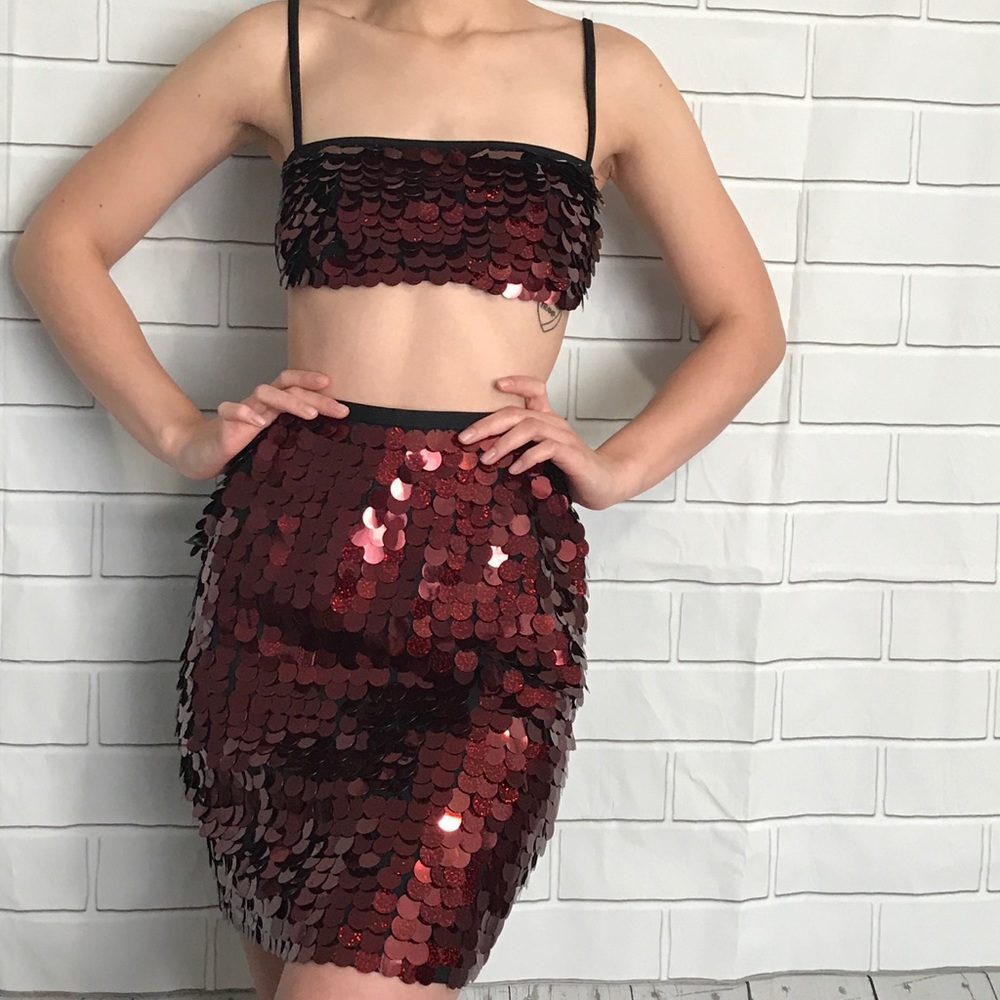 Cherry Colorblock two piece set